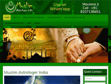 Tablet Screenshot of muslimastrologerindia.com